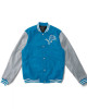 Varsity Detroit Lions Light Blue and Gray Two Tone Jacket Varsity Detroit Lions Light Blue and Gray Two Tone Jacket
