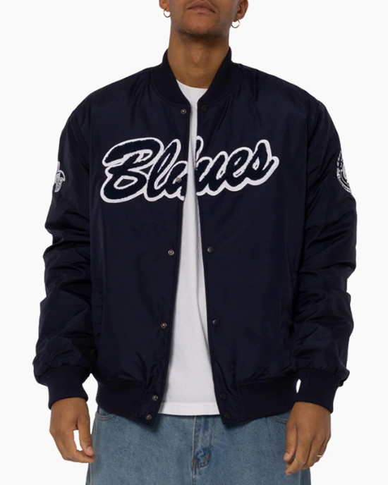 1995 Carlton Blues Script Bomber Jacket