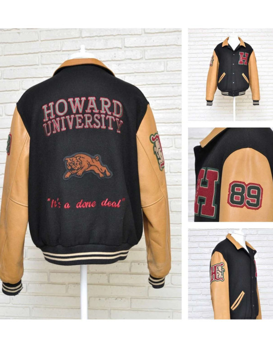 1999 Vintage Howard University HBCU Letterman Varsity Jacket 1999 Vintage Howard University HBCU Letterman Varsity Jacket
