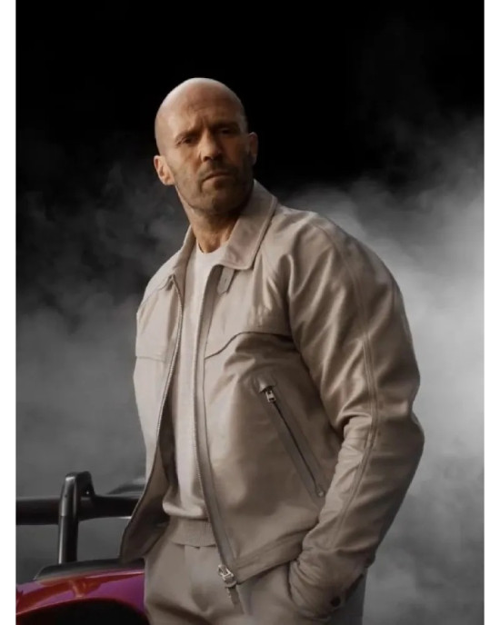 2023 Fast X Jason Statham Beige Jacket