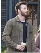 2023 Ghosted Chris Evans Brown Jacket