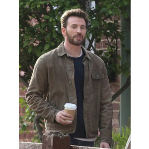2023 Ghosted Chris Evans Brown Jacket