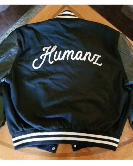 23 Humanz Black Varsity Letterman Jacket