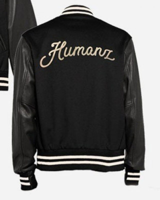 23 Humanz Black Varsity Letterman Jacket