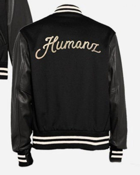 23 Humanz Black Varsity Letterman Jacket