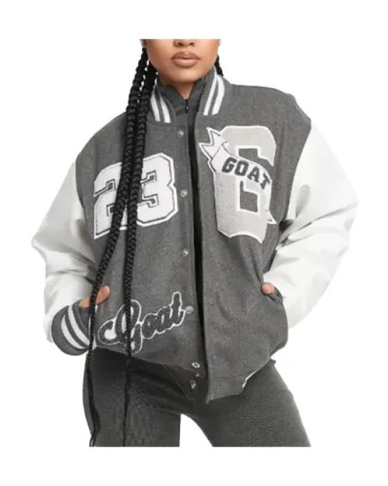 23 Goat Gray Varsity Jacket 23 Goat Gray Varsity Jacket