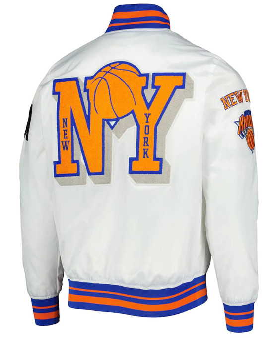 2x Finals Champions Mash Up Capsule New York Knicks White Jacket 2x Finals Champions Mash Up Capsule New York Knicks White Jacket