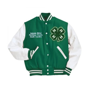 4-H Green and White Varsity Jacket