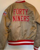 49ers Gold Bomber Satin Jacket 49ers Gold Bomber Satin Jacket