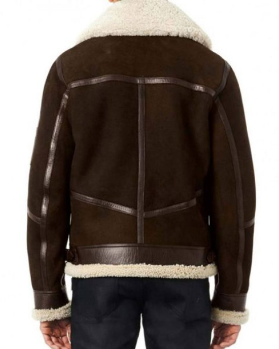 50 Cent Brown Shearling Jacket 50 Cent Brown Shearling Jacket