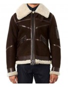 50 Cent Brown Shearling Jacket
