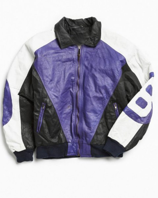 8 Ball Bomber Purple Leather Jacket 8 Ball Bomber Purple Leather Jacket