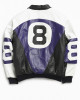8 Ball Bomber Purple Leather Jacket 8 Ball Bomber Purple Leather Jacket