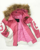 8 Ball Pink and White Hooded Parka Jacket 8 Ball Pink and White Hooded Parka Jacket