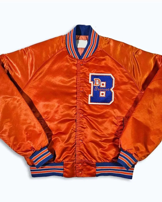80’s Denver Broncos Orange Bomber Jacket 80’s Denver Broncos Orange Bomber Jacket