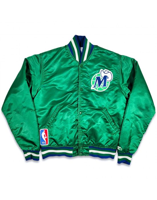 80’s Dallas Mavericks Green Bomber Jacket