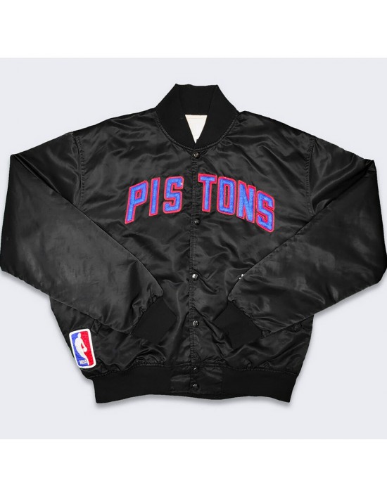 80’s Detroit Pistons Black Jacket