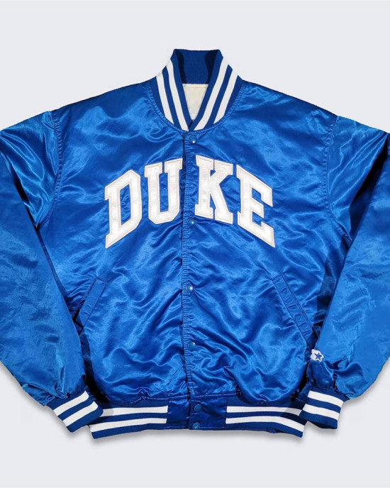 80’s Duke Blue Devils Blue Bomber Jacket 80’s Duke Blue Devils Blue Bomber Jacket