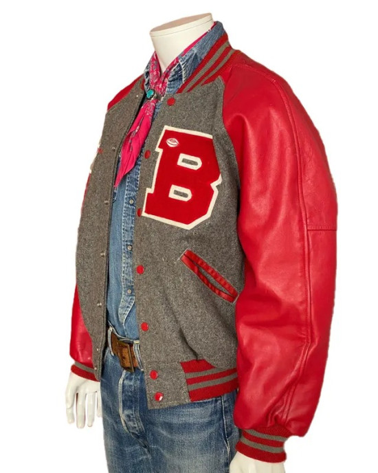 90s Gray Red Letterman Jacket 90s Gray Red Letterman Jacket