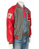 90s Gray Red Letterman Jacket 90s Gray Red Letterman Jacket