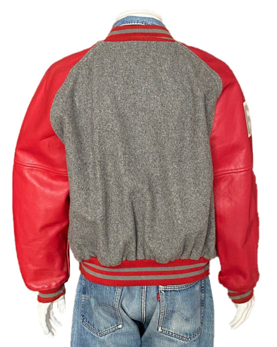 90s Gray Red Letterman Jacket 90s Gray Red Letterman Jacket