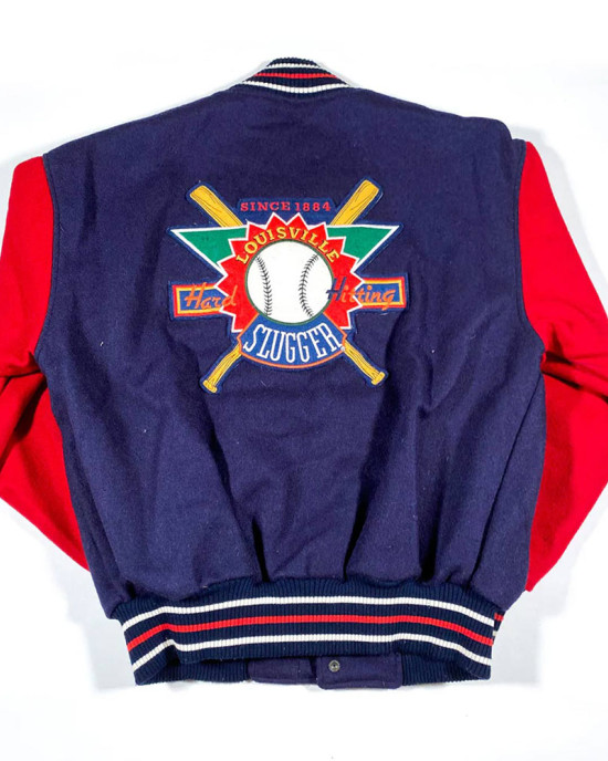 90s Louisville Slugger Blue and Red Varsity Jacket 90s Louisville Slugger Blue and Red Varsity Jacket