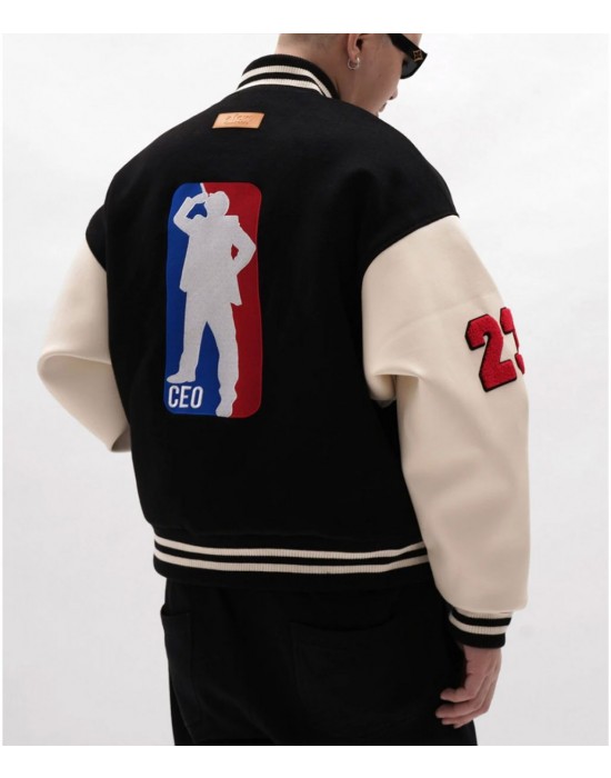 A Few Good Kids CEO Baseball Varsity Black Jacket