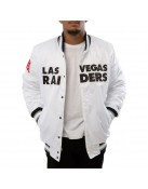 A Stars Las Vegas Raiders White Satin Jacket