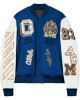 AC Milan Off White College Varsity Bomber Jacket AC Milan Off White College Varsity Bomber Jacket