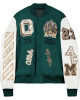 AC Milan Off White College Varsity Bomber Jacket AC Milan Off White College Varsity Bomber Jacket