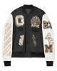 AC Milan Off White College Varsity Bomber Jacket AC Milan Off White College Varsity Bomber Jacket