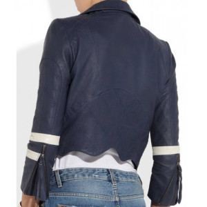 Agents of Shield Chloe Bennet Blue Leather Jacket