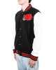 Akatsuki Black and White Varsity Jacket Akatsuki Black and White Varsity Jacket