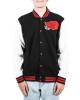 Akatsuki Black and White Varsity Jacket Akatsuki Black and White Varsity Jacket