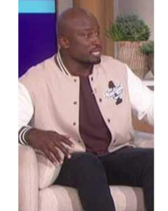 Akbar Gbajabiamila The Talk Varsity Jacket Akbar Gbajabiamila The Talk Varsity Jacket