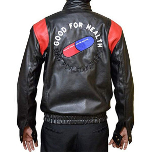 Akira Capsule Black Leather Jacket Halloween Costume Jacket