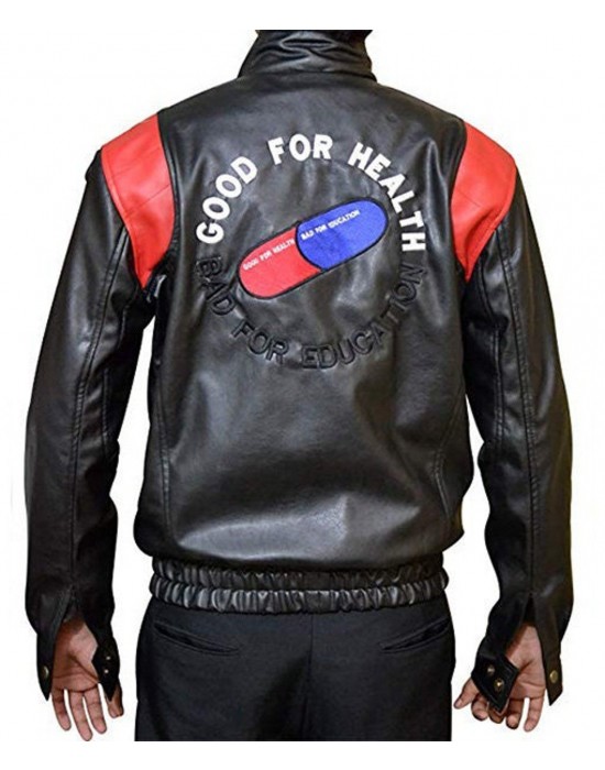 Akira Capsule Black Leather Jacket Halloween Costume Jacket