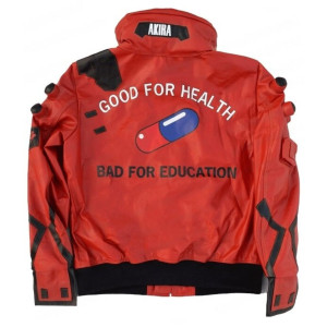 Akira Kaneda Cyberpunk 2077 Red Leather Jacket
