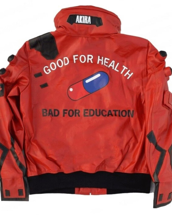 Akira Kaneda Cyberpunk 2077 Red Leather Jacket