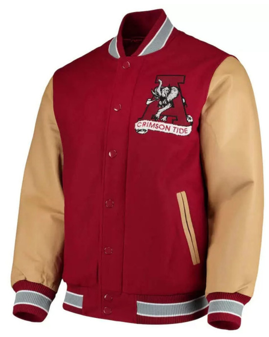 Alabama Crimson Tide Letterman Red Jacket Alabama Crimson Tide Letterman Red Jacket