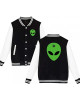 Alien Head Leaf Weed Varsity Jacket Alien Head Leaf Weed Varsity Jacket