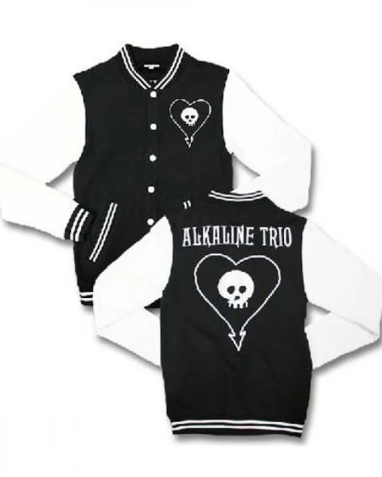 Alkaline Trio Skull Varsity Jacket Alkaline Trio Skull Varsity Jacket