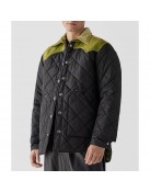 All American S05 Michael Evans Behling Quilted Black Jacket