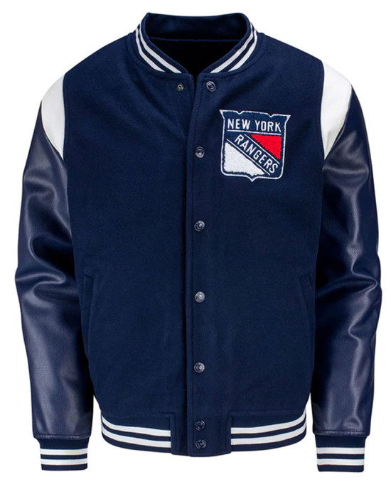 Alternate NY Rangers Varsity Jacket Alternate NY Rangers Varsity Jacket