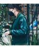 Am I Ok Lucy Green Varsity Bomber Jacket Am I Ok Lucy Green Varsity Bomber Jacket