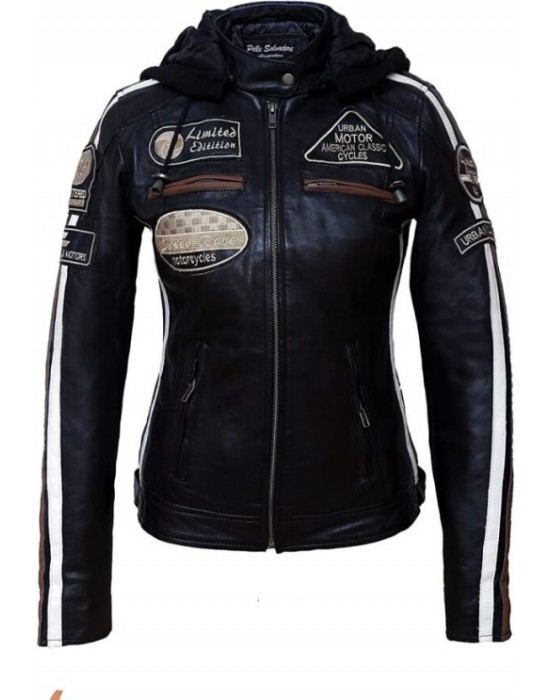 American Classic Urban Motors Black Leather Jacket