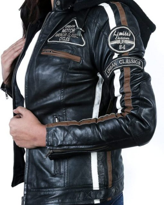 American Classic Urban Motors Black Leather Jacket American Classic Urban Motors Black Leather Jacket