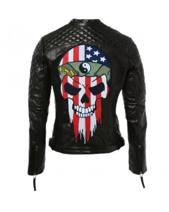 American Skull Bikers Leather Jacket American Skull Bikers Leather Jacket
