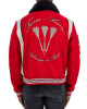 Amiri Always on Point Red Wool Varsity Jacket Amiri Always on Point Red Wool Varsity Jacket
