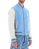 Amiri Blue and White Wool Varsity Letterman Jacket Amiri Blue and White Wool Varsity Letterman Jacket